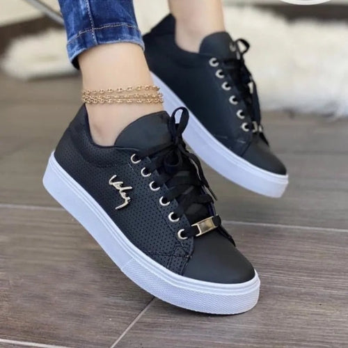 Trendy Stylish Lace Up Sneakers