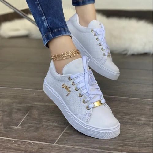Trendy Stylish Lace Up Sneakers