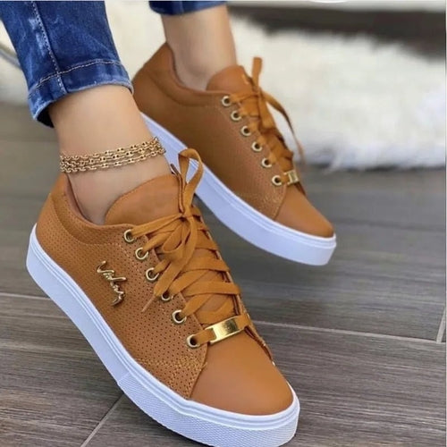 Trendy Stylish Lace Up Sneakers